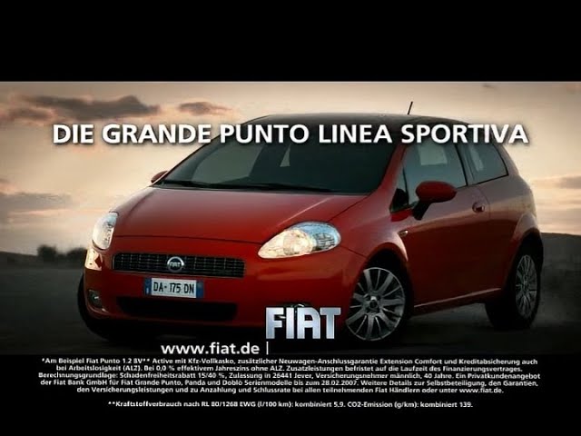 Fiat Grande Punto Werbung (2007)