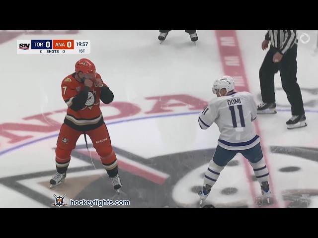 Max Domi vs Radko Gudas | Mar 30, 2026 | Toronto Maple Leafs vs Anahiem Ducks