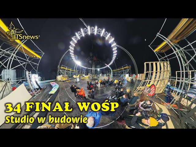 The WOŚP studio is under construction. 34th PGE National Finale