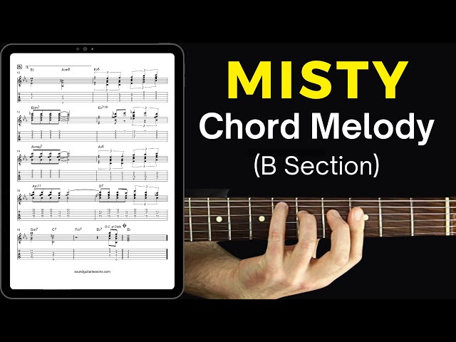 SUCH a gorgeous tune, I had to finish the arrangement (Misty B Section Chord Melody)