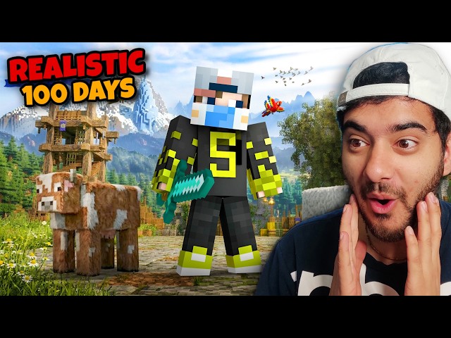 100 Days in Minecraft's Most Realistic Mods