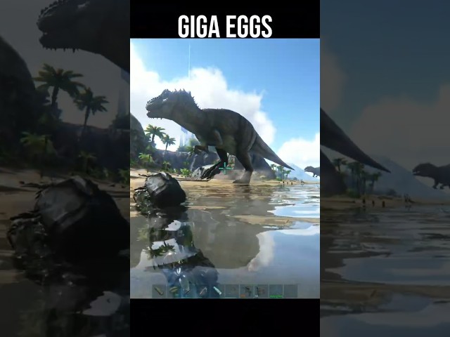 Giga Eggs in ARK  #arksurvivalevolved #arksurvivalascended #dinosaur #ark