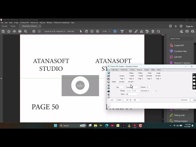 PDF TOOLBOX   How to convert Printers Spread to single pages