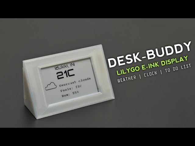 A Desk Companion Using E-INK Display | ESP32 