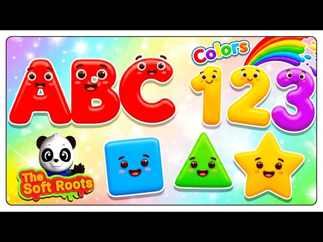 Preschool Learning activities for 3 year olds at home | Learn ABC Phonics Shapes Numbers Colors 🌈