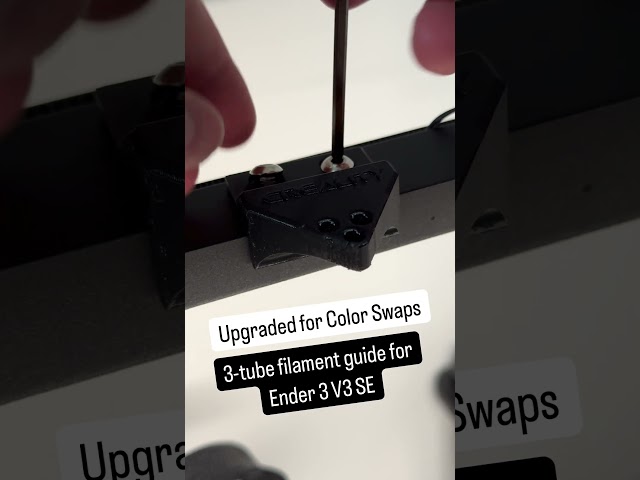 3-Tube Filament Guide for Ender 3 V3 SE #3dprinterupgrade #3dprinting #3dprinted