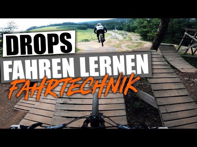 Drops fahren und einschätzen lernen - MTB  Fahrtechnik Training mit Tomas FREE AND RIDE Bikepark OE