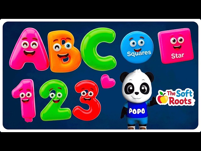 Preschool Learning activities for 3 year olds at home | Learn ABC Phonics Shapes Numbers Colors 🌈