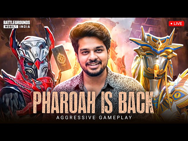 PHAROAH IS BACK 😇  SUPPORT FOR PC 🖥️. #unqgamer #bgmilivetelugu #bgmisensitivity #ipl2026
