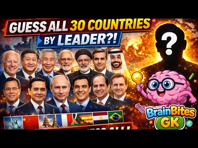 World Leaders Quiz 🌎 Only Geniuses Score 30/30!