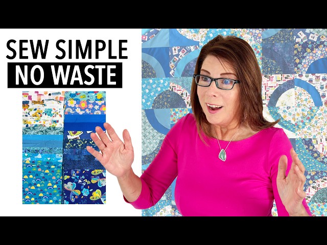 ‼️ From 10-inch squares ⏰ 5 HOURS - 2 CUTS | Layer Cake 43 🍰 | Fast Easy STASHBUSTER Quilt Tutorial