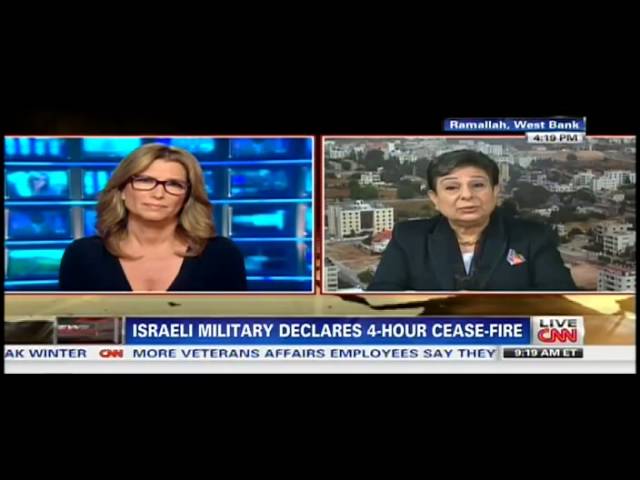 PLO’s Hanan Ashrawi Laughs About Hamas Hiding Weapons in Schools