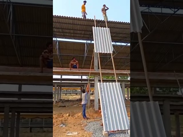 asbestos sheet shifting techniques #shorts