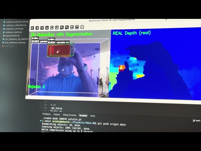 3D YOLO with RealSense