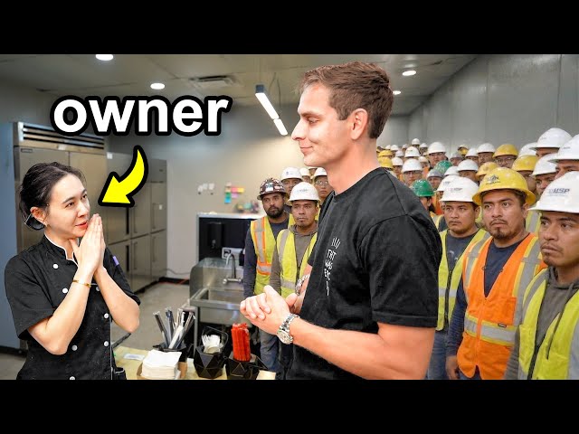 Finding Empty Restaurants, Then Bringing 100 Construction Workers