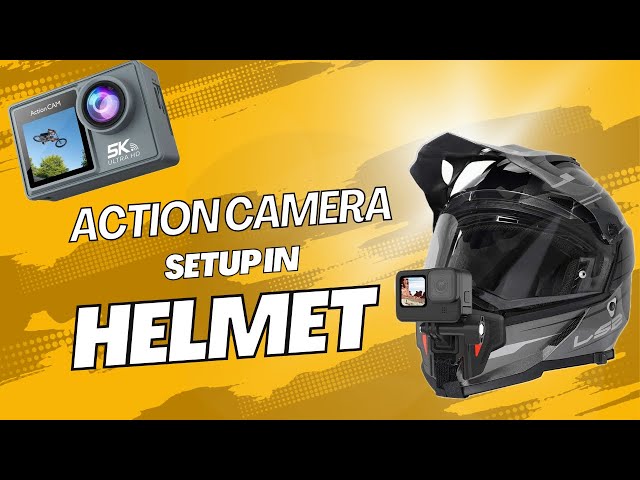 Easy way to Setup any Action Camera or Gopro in a Helmet #actioncamera #gopro