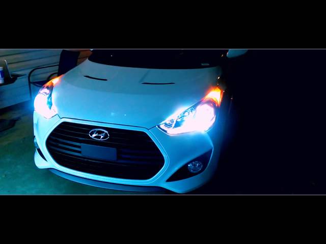 HID installation on a Turbo Veloster