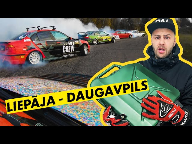 BRAUCU UZ DAUGAVPILI DRIFTOT UN PALIKU BEZ AUTO...