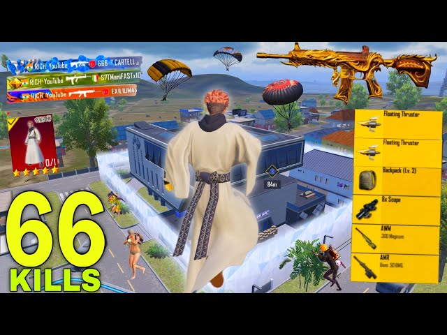 66 solo Kills!!😱 MY NEW SEASON BEST GAMEPLAY in PUBG Mobile😍