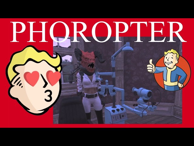 Phoropter Tour & Review Fallout 76 Guide walkthrough eye-exam chair/machine Season 24 reward
