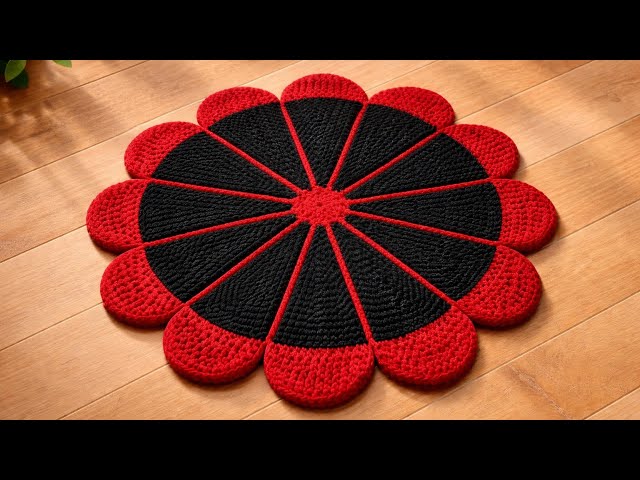 Make a large doormat with 40 loops, new doormat design, big size doormat design #design #knittig ...