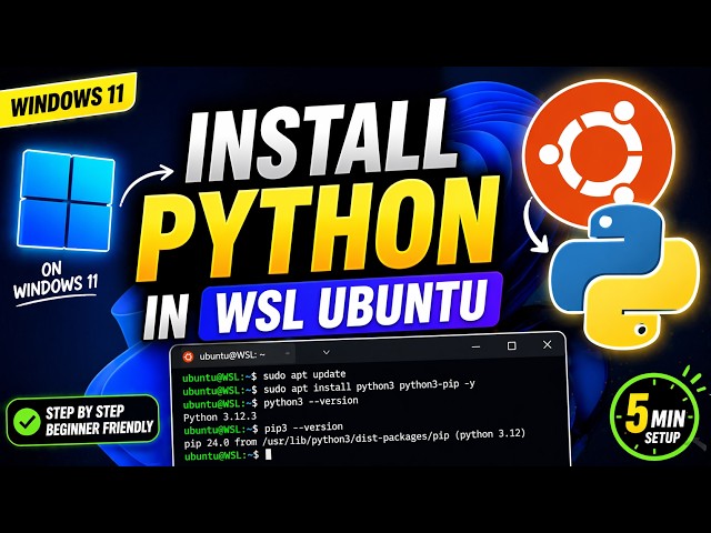 How to Install Python3 in WSL Ubuntu + Pip Setup (Full Guide) @GeekSaurabh