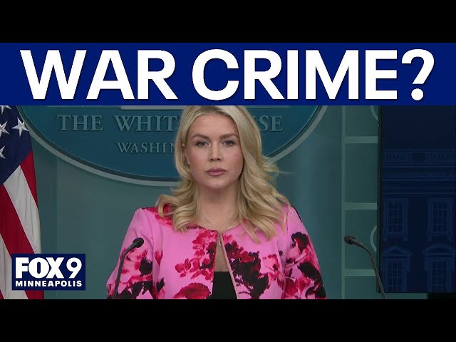Karoline Leavitt clashes with reporter over war crime claim