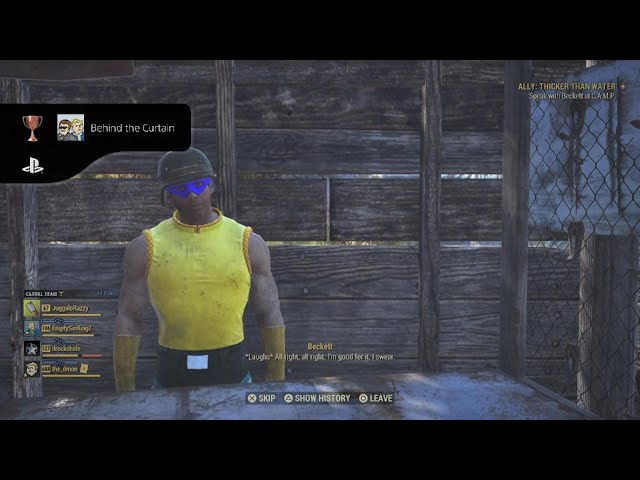 Trophy: Behind the Curtain (BRONZE)  Fallout 76