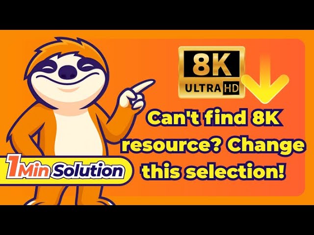 [1MinSolution] How to Save 8K videos?