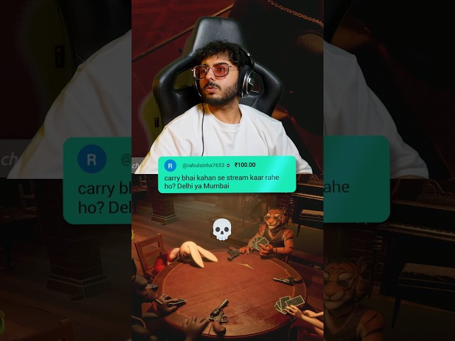 STREAMING LOCATION #shorts #carryminati #carryislive #gbroad