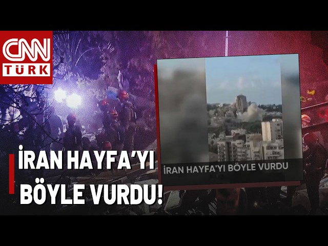 SON DAKİKA🚨İsrail'den Sıcak Bilgiler! CNN TÜRK Sahada: İran Hayfa'yı Vurdu!