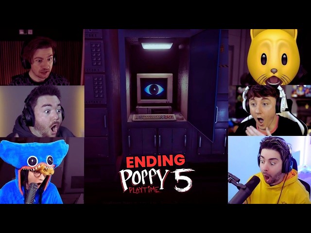 YouTubers React to Poppy Playtime Chapter 5 Ending