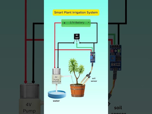 🌱Smart Plant Irrigation System with BC547