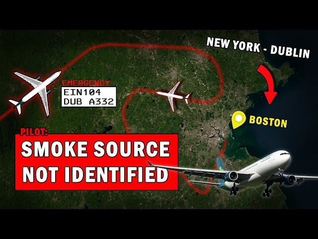 Aer Lingus with Unknown Smoke On Board | Emergency Divert to Boston!