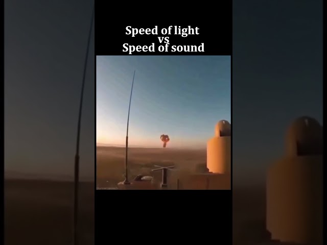 Speed Of Light Vs Speed Of Sound #shorts