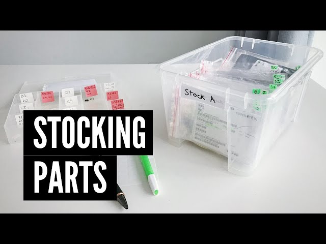 Stocking parts for an electronics prototyping lab