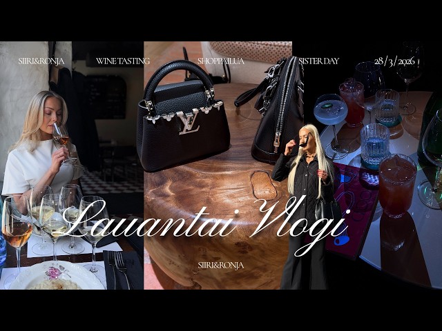 Lauantai Vlogi💋 viinitasting, shoppailua, uusi laukku😍