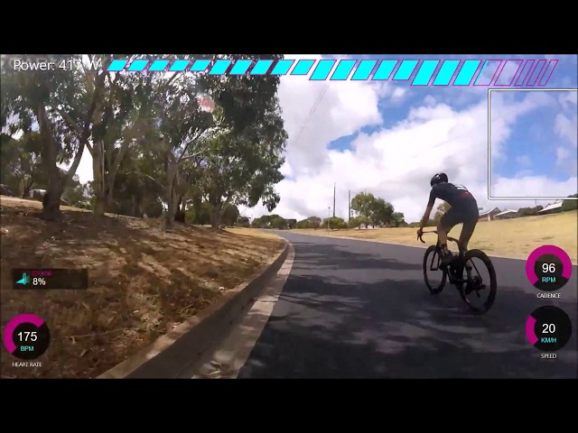 Damian Howson VS ME up 20%+ Climb with power analysis.