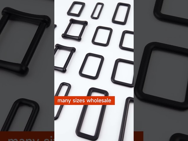 black rectangle ring, adjustable slider buckle, quare buuckle #bagaccessories #baghardware