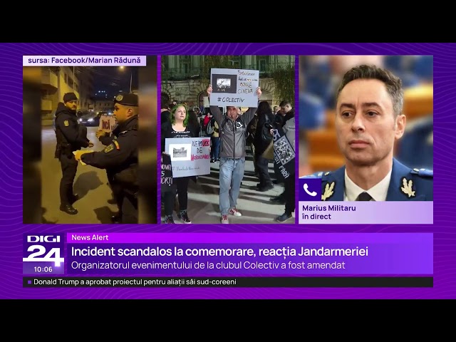 Scandalous incident caused by the Gendarmerie at the commemoration of the Colectiv tragedy