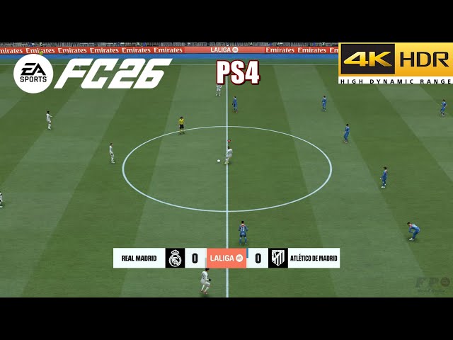 EA FC 26 Gameplay - Real Madrid vs Atletico Madrid Derby [PS4 Old Gen 4K HDR]