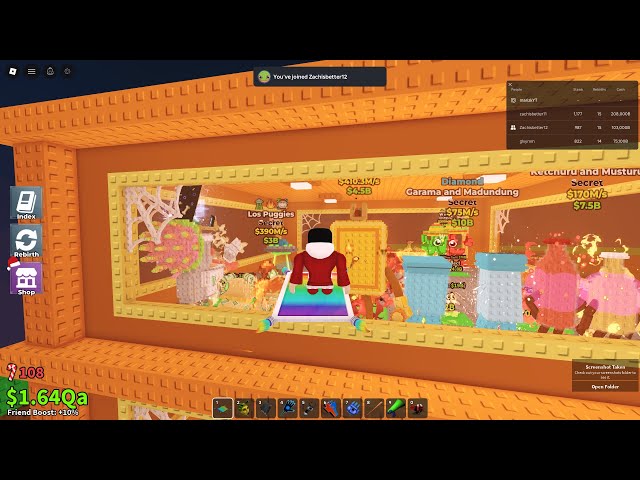 Raiding scammers private servers in Roblox Steal a Brainrot