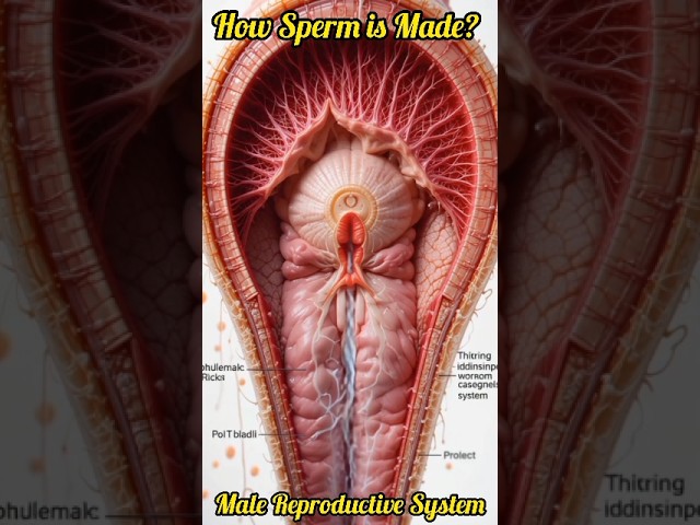 How Sperm is Made? | Male Reproductive System Explained in 20 Seconds