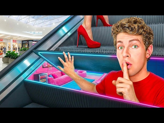 I Built a SECRET Room in a Mall!