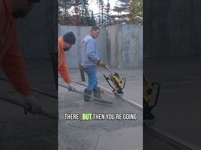 Vibra-Screeding Concrete #shorts