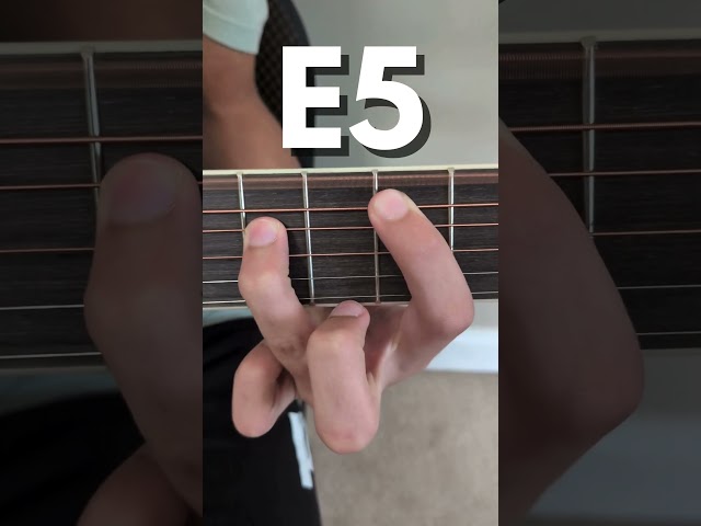 Guitar lessons for beginners (E5 power chord) #guitar #chord