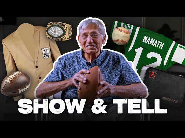 Joe Namath Shows Off His Favorite Pieces of Memorabilia | Sports Illustrated