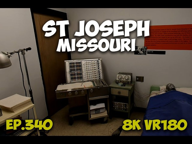 Ep.340 St Joseph Missouri - Inside The Glore Psychiatric Museum Second Floor 8K VR180 3D Travel