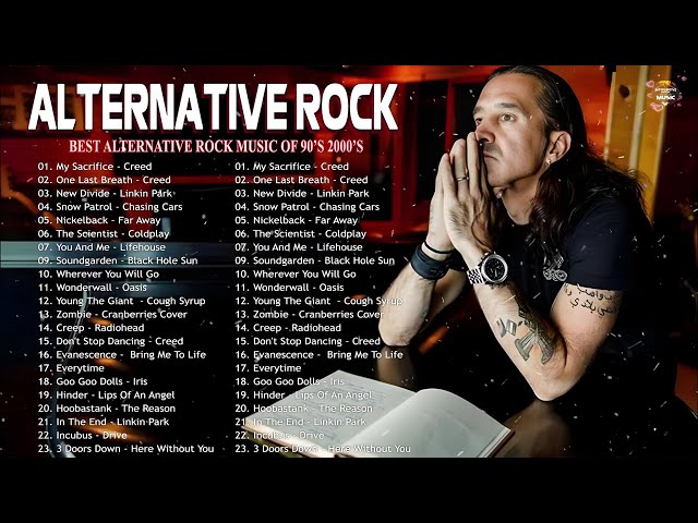 Creed, Linkin Park, Metallica, Nickelback, Green Day, Coldplay💕Alternative Rock Greatest Hits