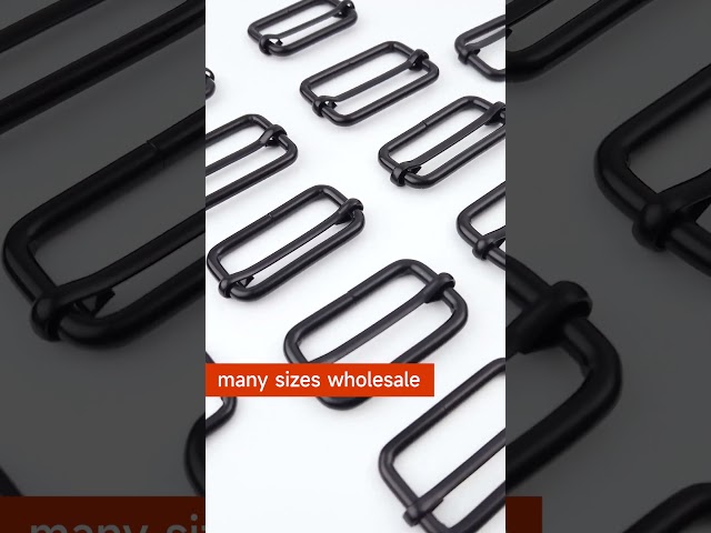wholesale black adjustable slider buckle, triglide buckle for bags #baghardware #bagmaking